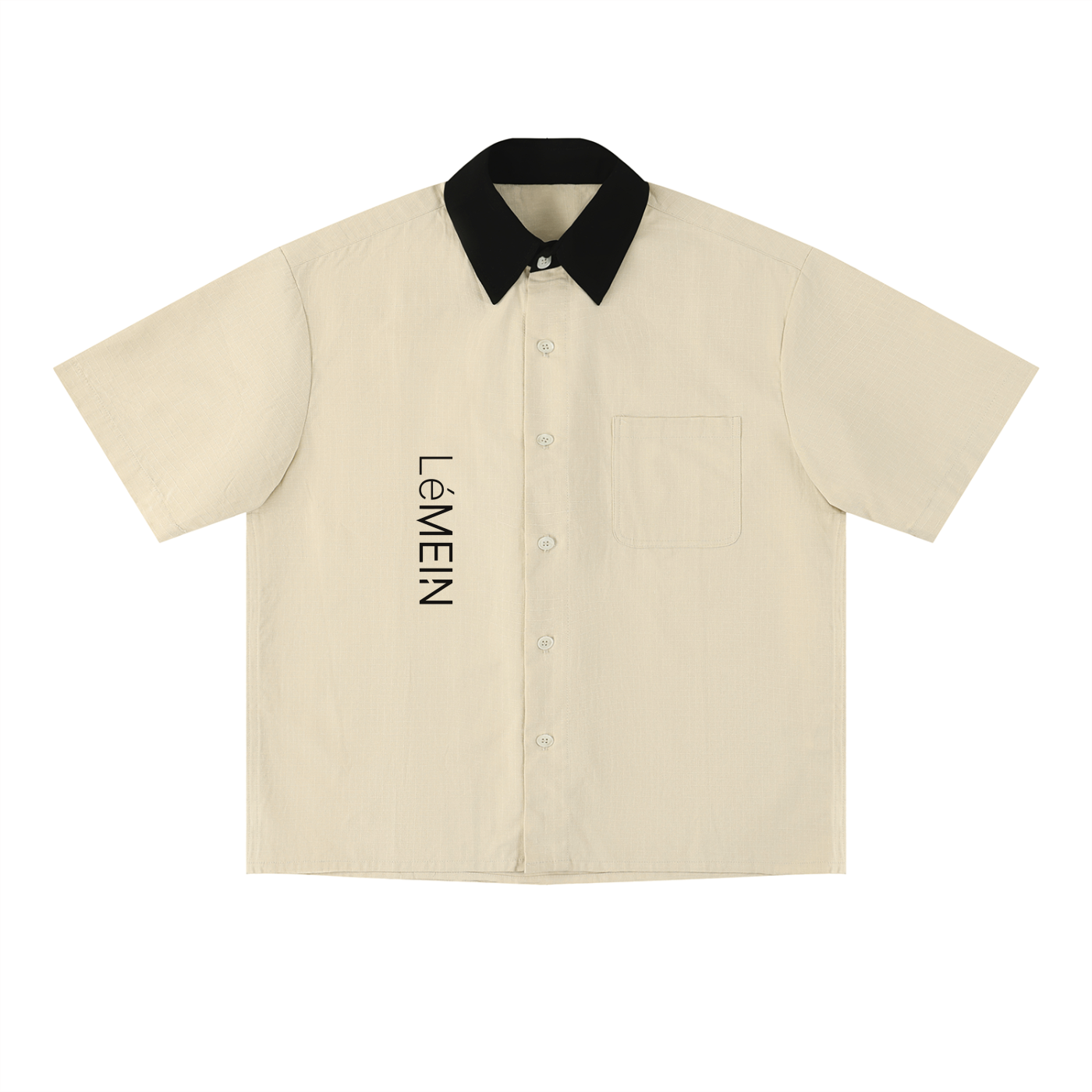 The Color Block Shirt — Bone